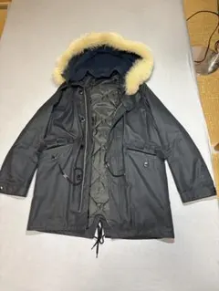 A.P.C. ネイビー　モッズコート ライナー付き　フォックスファー　Sサイズ