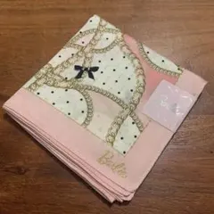 [新品・未使用] Barbie ハンカチ ゴールドチェーンデザイン