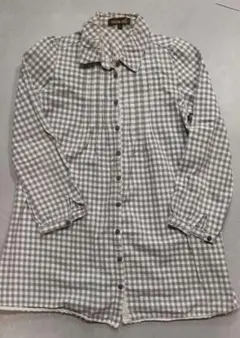 チェック ワンピース風 チュニック