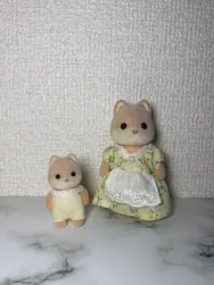 シルバニアファミリー　キャラメルイヌの赤ちゃん お母さん