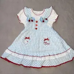 クーラクール　ギンガムチェックワンピース