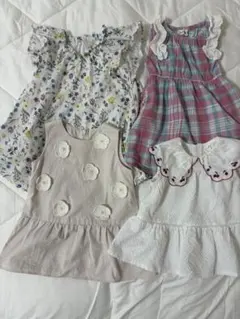 【80㎝】ワンピースセット 4点