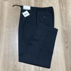 ［新品］ユニクロC タックワイドテーパードパンツ　Lサイズ　BLACK