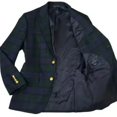 極美品 ブルックスブラザーズ MILANO 金ボタン ブラックウォッチ ブレザー