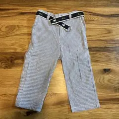 ラルフローレンストライプ ボトムス ベルト付き　80センチ