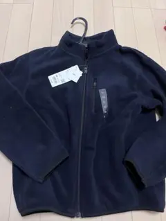130 ユニクロ フリースフルジップジャケット ネイビー