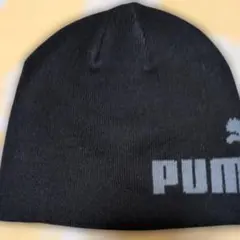 新品.未使用 PUMA キッズブラックニット帽