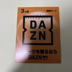 あーたんさん専用ＤＡＺＮ 3ヶ月　視聴カード
