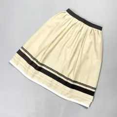 YUKI TORII フレアギャザースカート ベージュ サイズ38*OD1440のサムネイル