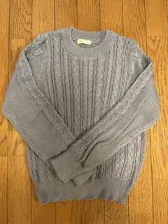 【値下げ！！】earth music&ecology ケーブルニット　Mサイズ