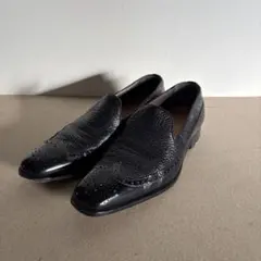 モレスキー(Moreschi)56921 クロコ ブローグローファー