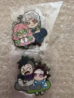 鬼滅の刃　キャラばんちょうこう　ラバーマスコット　竈門炭治郎　玄弥　天元　蜜璃