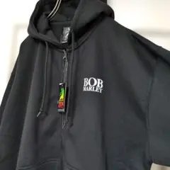 ボブマーリー　バックプリント　フルジップ　パーカー　スウェット裏起毛LL
