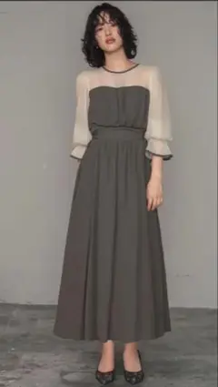 GIRL　パーティードレス　グレー