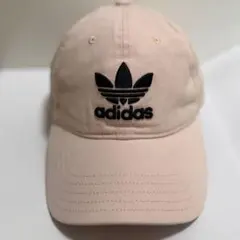 【adidas】ピンクベージュ/トレフォイル ベースボールキャップ/アディダス