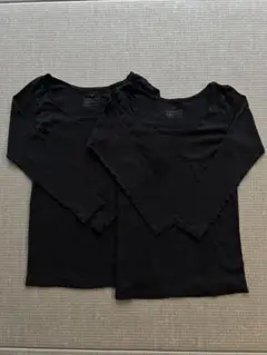 無印良品　あったか綿インナー　Uネック8分袖