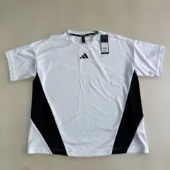 お値下げadidas AEROREADY Tシャツ ホワイト ブラック Mのサムネイル