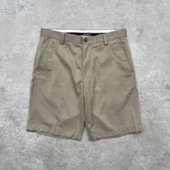 00s- Eddie Bauer ポリエステルスラックスショーツ 32 ベージュのサムネイル