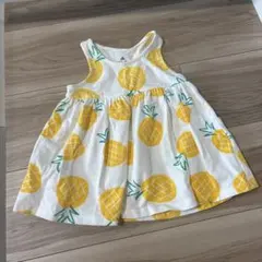 baby gap パイナップル柄 ノースリーブワンピース 6-12ヶ月