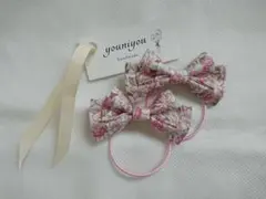 No.710 リバティ キッズ Msize ヘアゴム ハンドメイド