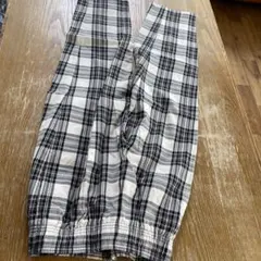 GU チェック柄 ワイドパンツ Mサイズ