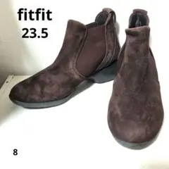 fitfit スエードサイドゴアブーツ ブ　23.5 外反母趾に優しいブーツ