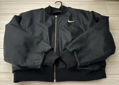 NIKE リバーシブル フェイクファー ボンバージャケット ブラック