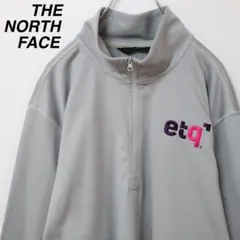 【XLサイズ】ザノースフェイス ハーフジップジャケット 企業ロゴ 刺繍 US規格