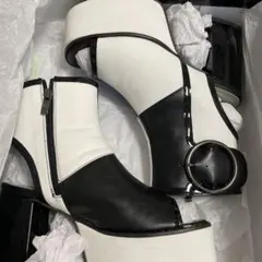 YOSUKE オープントゥ厚底ブーツ 2820030