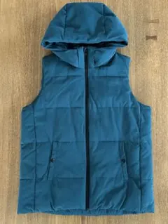 SEVENDAYS＝SUNDAY フード付き中綿ベスト ダークグリーン メンズ