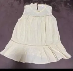 【要自己紹介一読:美品】ZARA ガールズノースリーブトップス152cm