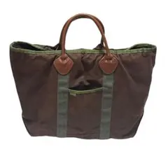 ク*マ様 レアモデル/L.L.Bean/トートバッグ/90s/ブラウン/レザーハ