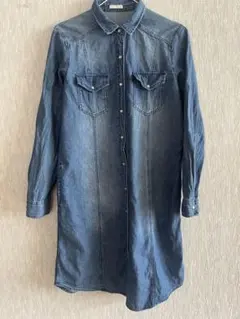 『訳あり品』GUジーユーデニムシャツワンピースM