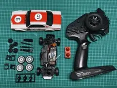 [動作確認済]京商ミニッツ ジャイロ付き AWDドリフト仕様 日産スカイラインのサムネイル