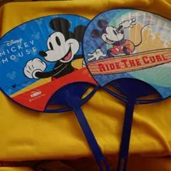 うちわ セット2:枚 非売品 インテリア ディズニー ミッキー ディズニーランド