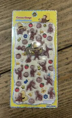 プチドロップステッカー　おさるのジョージ　プチドロ　正規品
