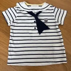 familiar セーラー襟ストライプTシャツ 90 - メルカリ