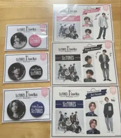SixTONES 缶バッジ シール セット
