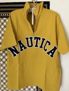 NAUTICA ジップアップ ポロシャツ イエローのサムネイル