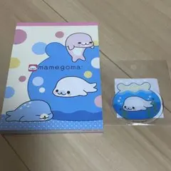平成レトロ サンエックス メモパッド メモ帳 まめゴマ ぷっくりシール