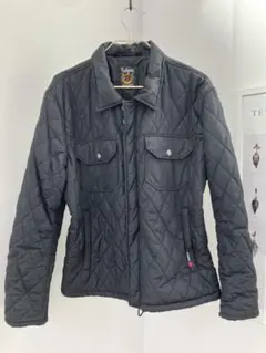 Schott キルティングライダースジャケット 黒　レディースXL