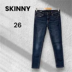 スキニーデニム ボトムス ストレッチ有り 美脚効果 細身 カジュアル シンプル