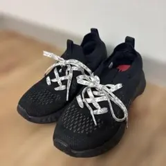 黒メッシュ厚底スニーカー