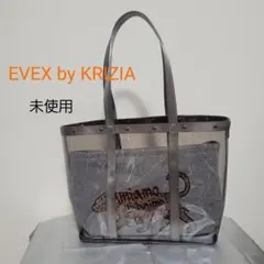 【未使用】EVEX by KRIZIA　トートバッグ　クリア　ラメのサムネイル