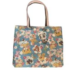 レトロアニマルトートバッグ　レッスンバッグ　ハンドメイド　大きめ　リバーシブル