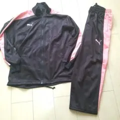 Puma グレー/ピンク ジャージ上下セット