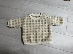 ベビー ニット セーター チェック柄 80cm