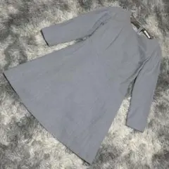 【極美品】ナチュラル ビューティー ベーシック（S）長袖 ひざ丈ワンピース