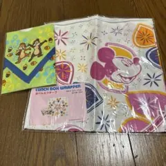 東京ディズニー リゾート ミッキー チップとデール お弁当チーフ＆ハンカチ