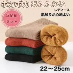 あたたかい レディース 靴下 5足組セット 22〜25cm 10057